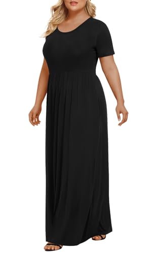 Longyuan Plus Size Maxi Dresses for Curvy Women Summer Casual Long Sleeveless 2025 Trends XL-6XL
| Longyuan Women's Plu