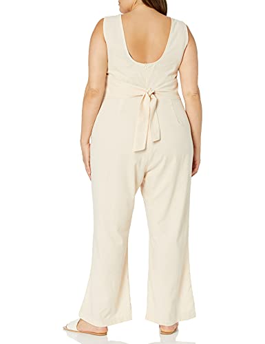 KENDALL + KYLIE Plus Size Open Back Jumpsuit for Women With Back Tie