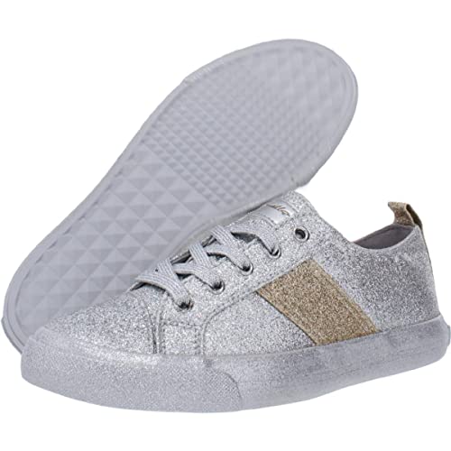 KENDALL + KYLIE Women's Casual and Fashion Silver Sneakers for Comfort and Style